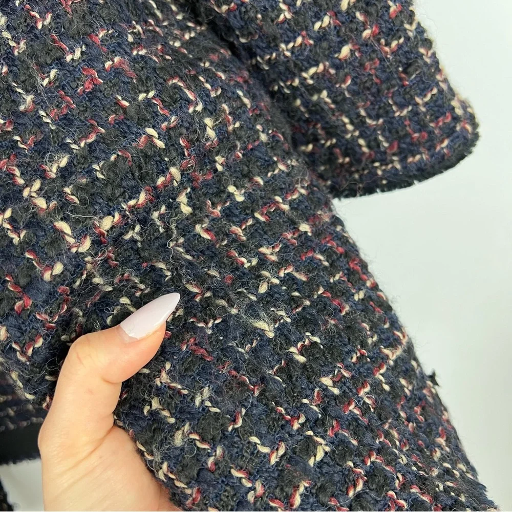 Theory tweed wool blend open front jacket size S - Picture 12 of 12
